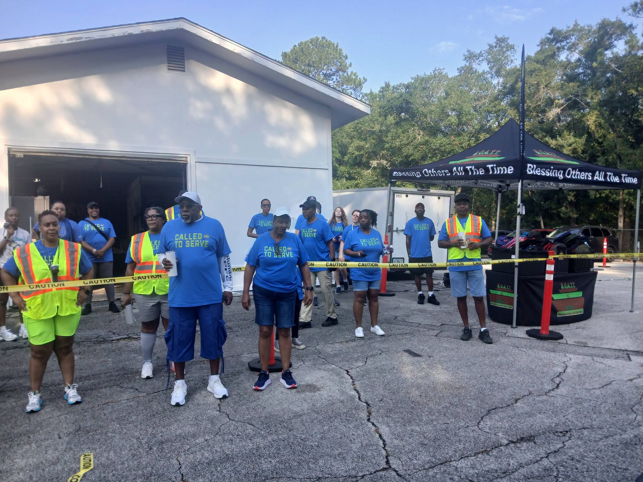 Back to School Drive-Up — Volunteers Ready to Serve