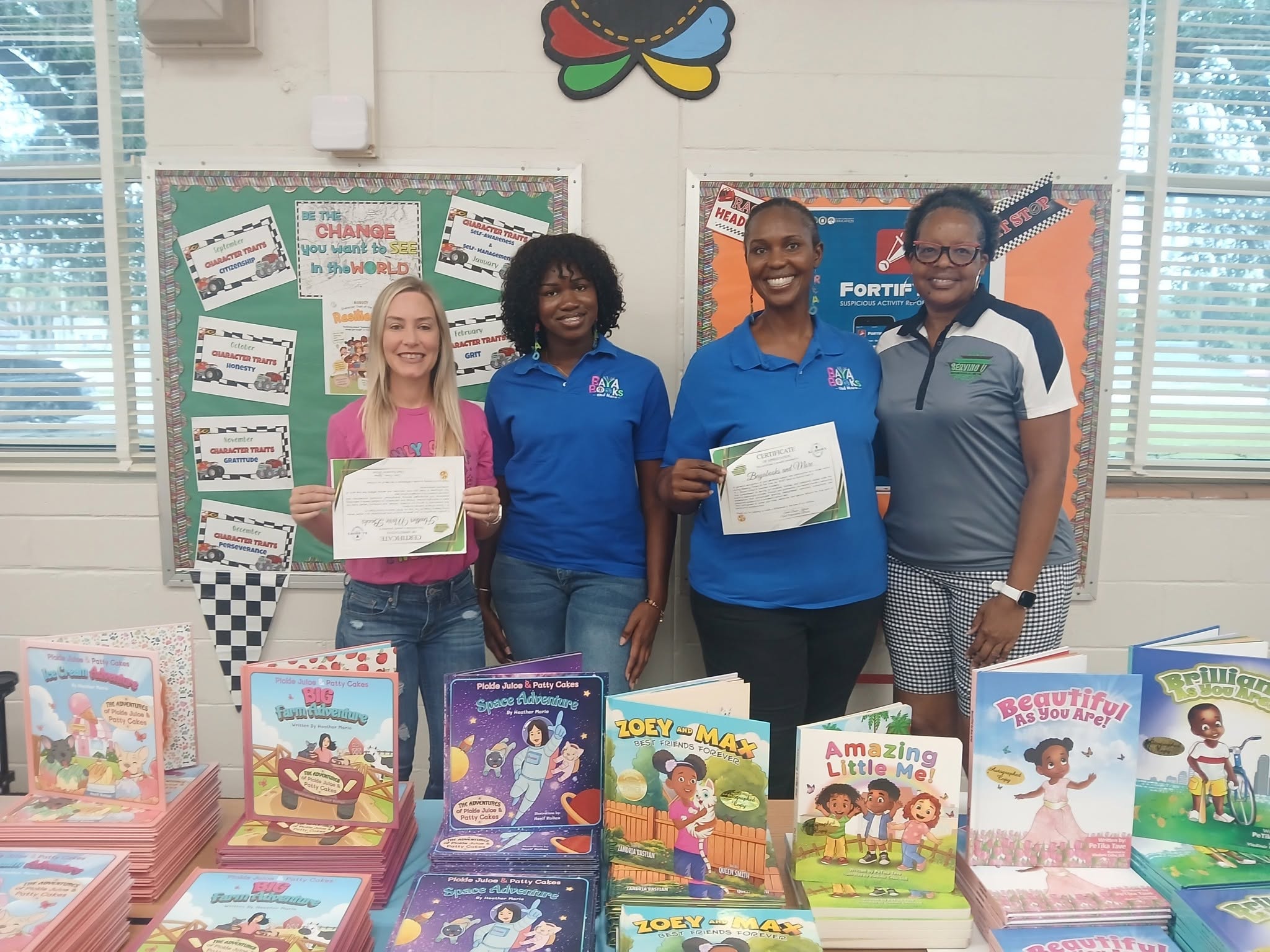 R.L. Brown Back to School Event — Community Partners with Certificates